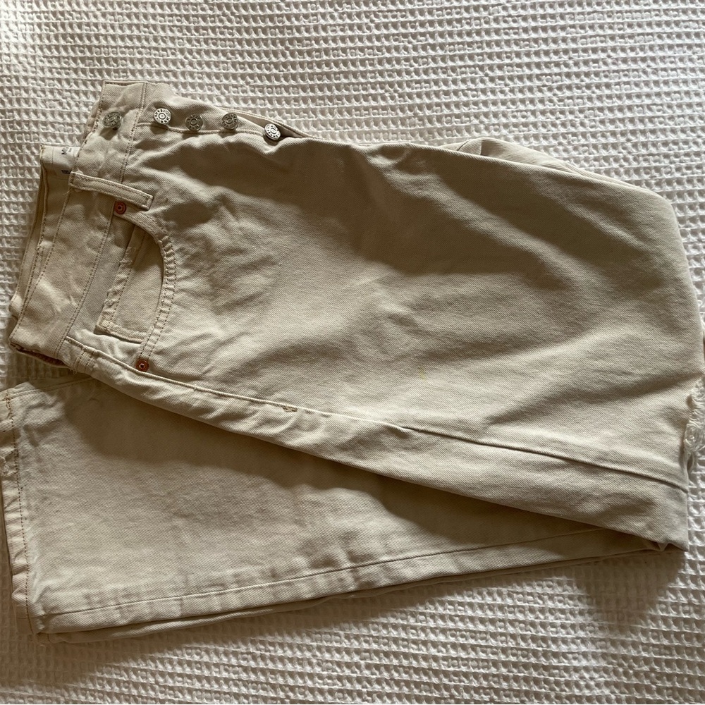 Cream Mango jeans